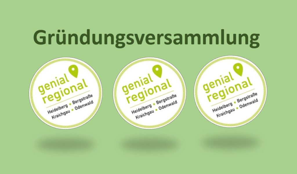 Gründungsversammlung Genial Regional verein mit Ottmar Meissner