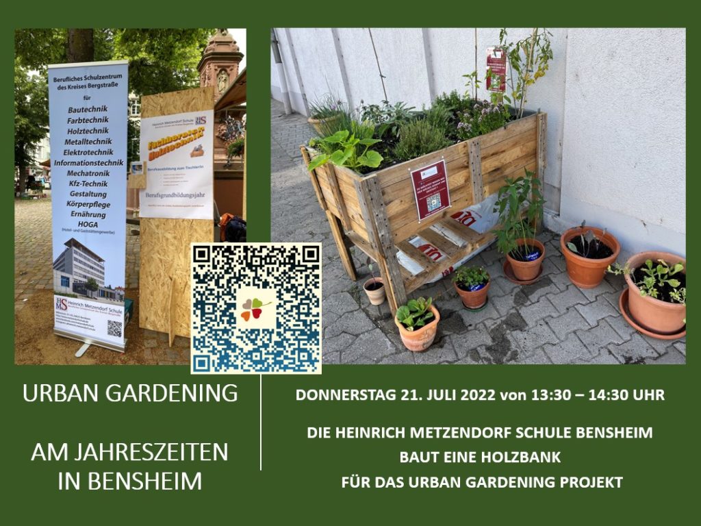 Genial Regional Verein - Urban Gardening in Bensheim - Jahreszeiten regional erleben - 21 JULI 2022